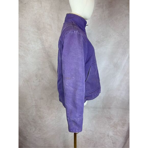 Vintage Style Carhartt Chore Jacket Y2K Purple Rare Color - Picture 4 of 9